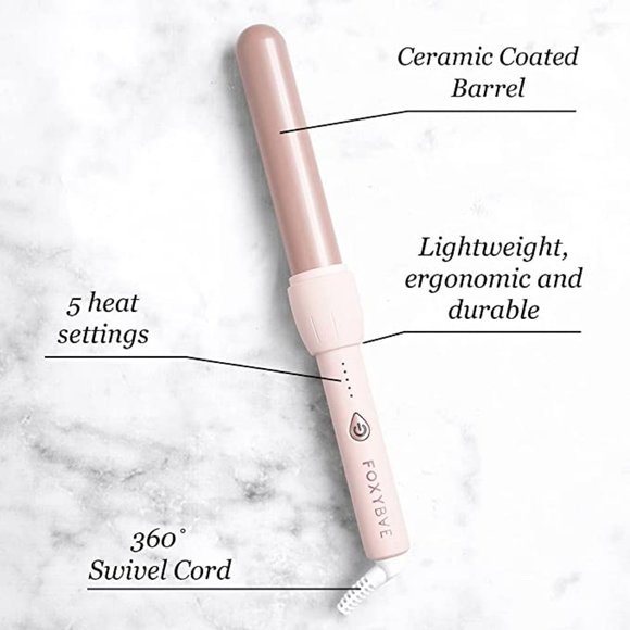 FOXYBAE Baby Blush Professional Ceramic Tourmaline Curling Wand - Picture 5 of 5